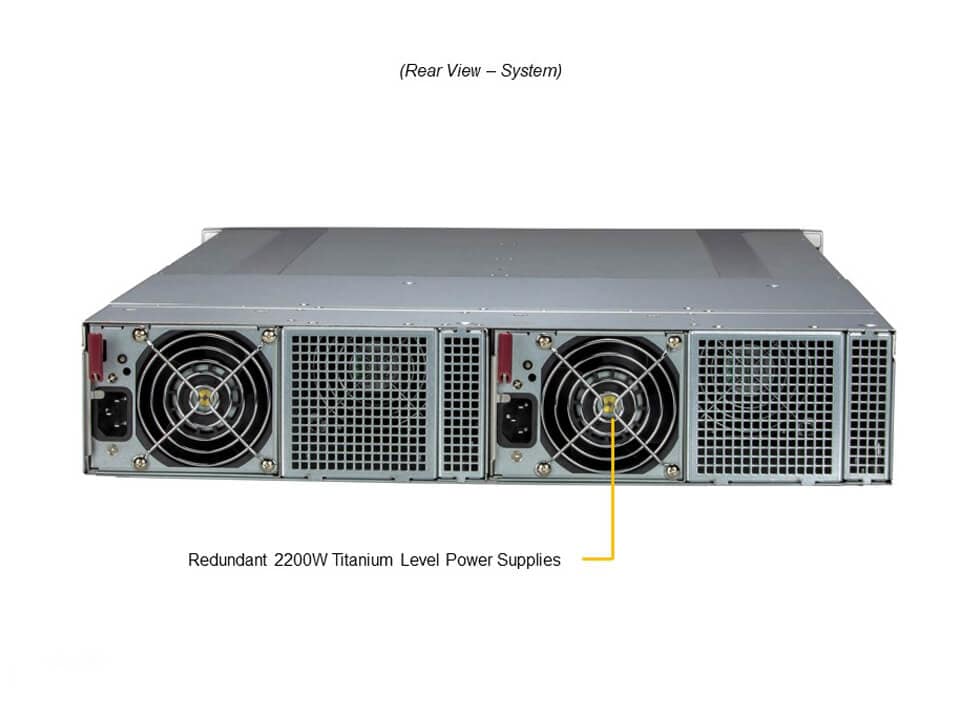 Supermicro SYS-210GT-HNTF — rear view