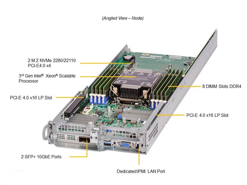 Supermicro SYS-210TP-HPTRD — top view
