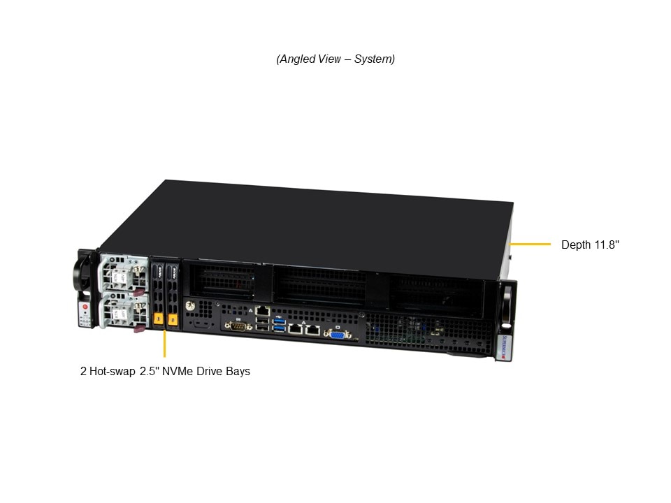 Supermicro SYS-211E-FRDN2T — angle view