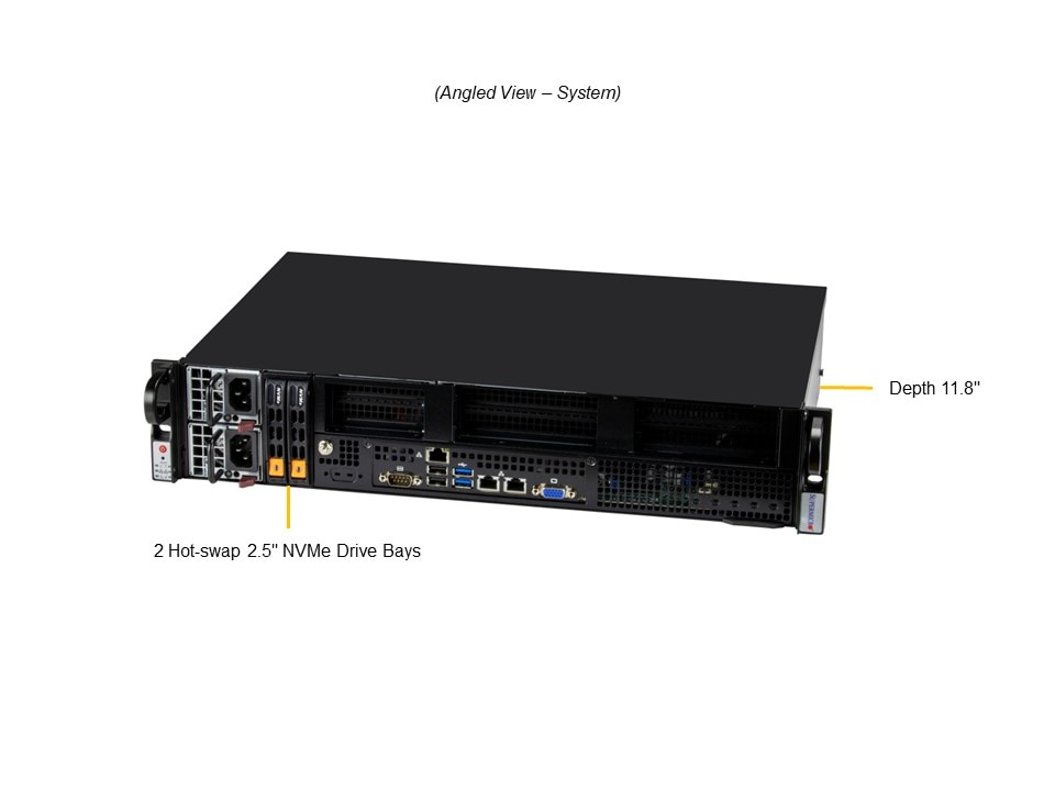 Supermicro SYS-211E-FRN2T — angle view