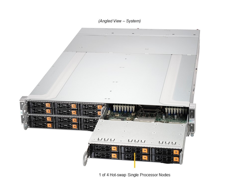 Supermicro SYS-211GT-HNC8R — angle view