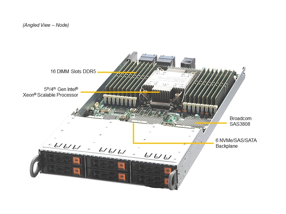 Supermicro SYS-211GT-HNC8R — top view
