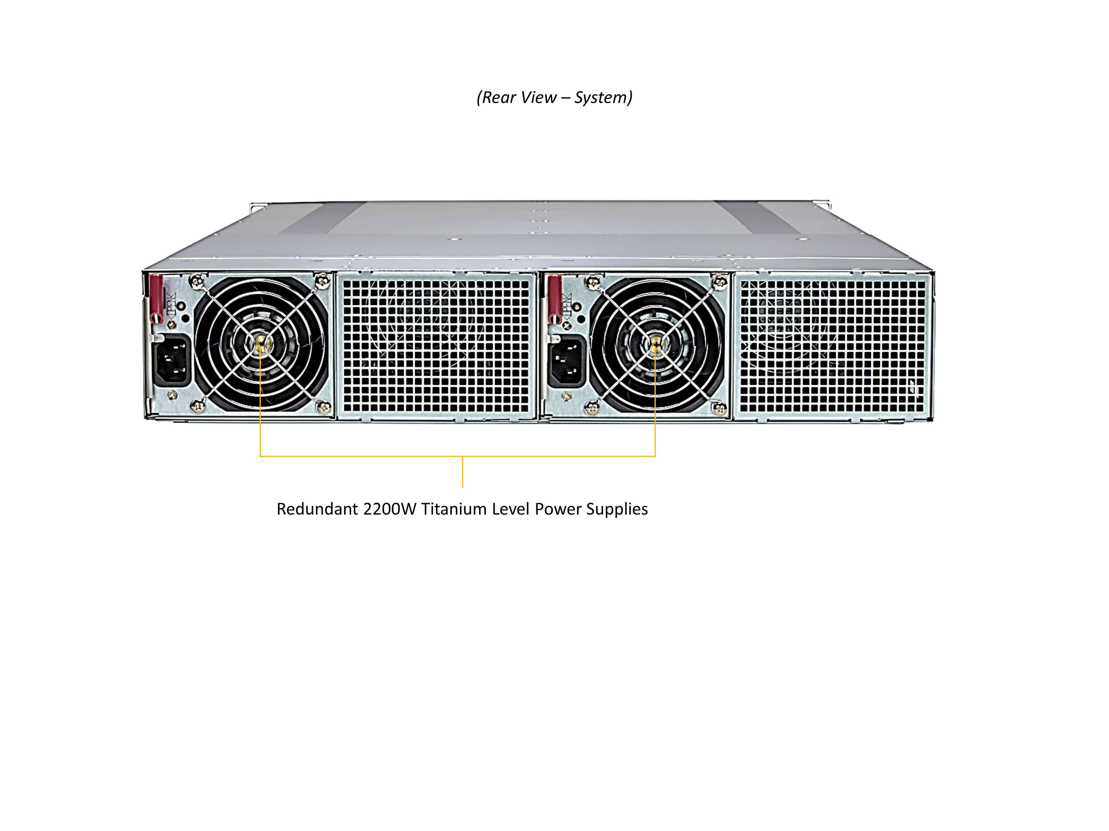 Supermicro SYS-211GT-HNTF — rear view