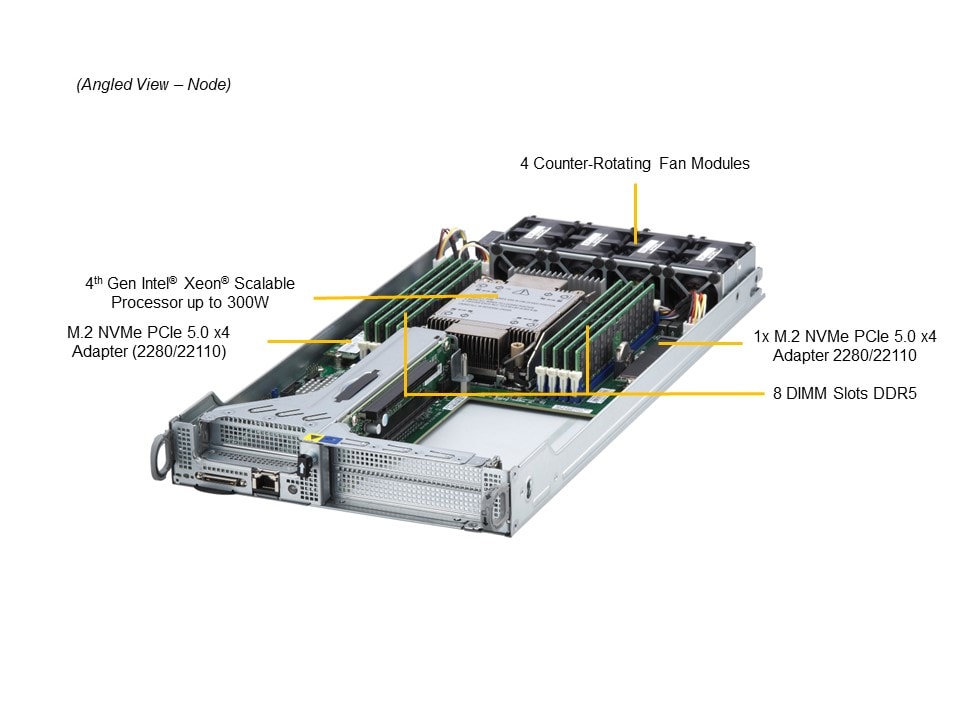 Supermicro SYS-211SE-31A — top view