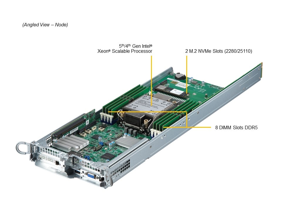 Supermicro SYS-211TP-HPTR — top view