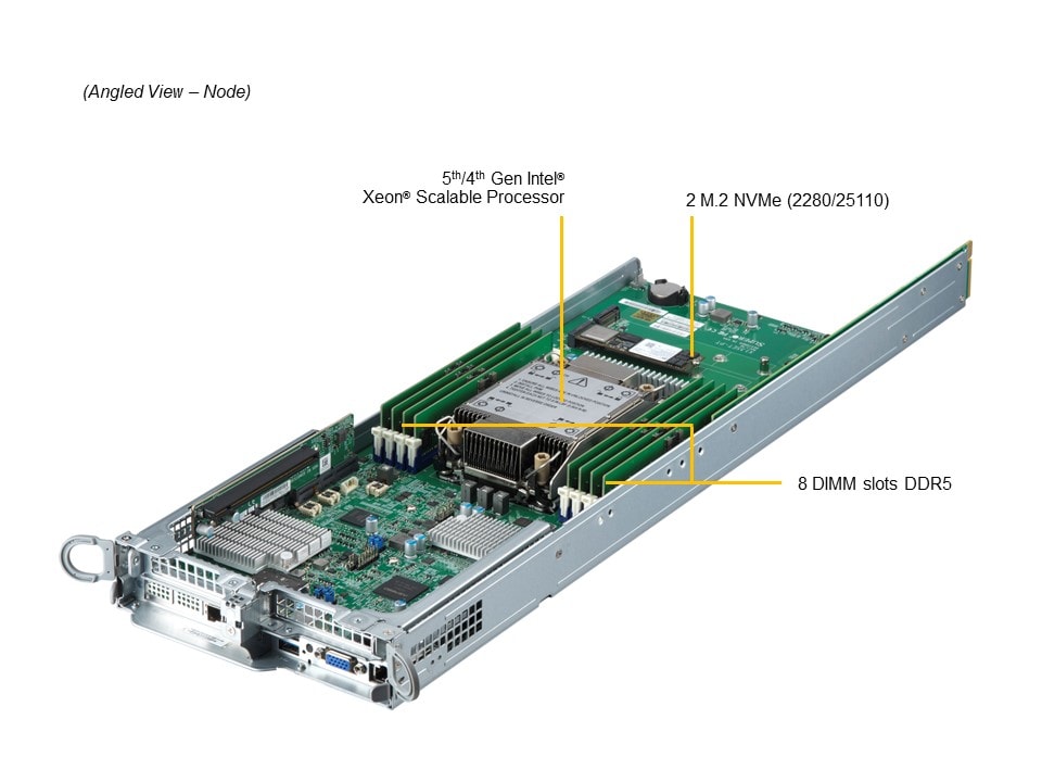 Supermicro SYS-211TP-HPTRD — top view