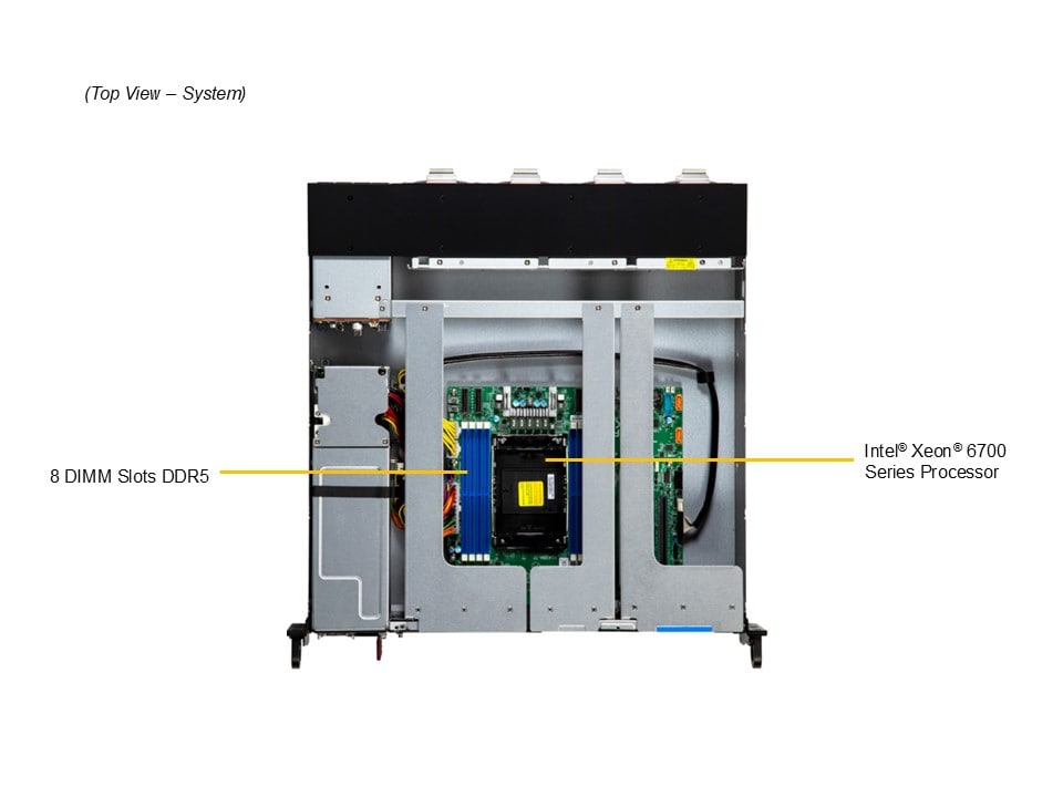 Supermicro SYS-212B-FN2T — top view