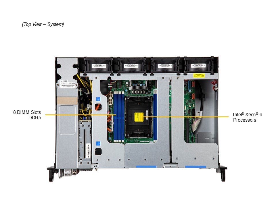 Supermicro SYS-212B-FN4TP — top view