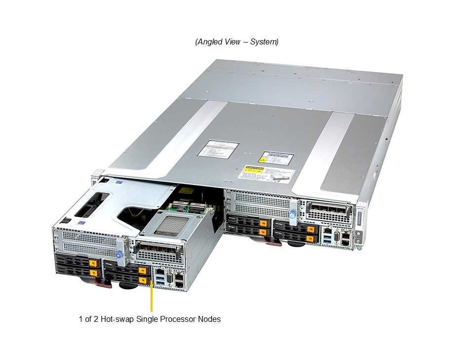 Supermicro SYS-212GT-DNAF — angle view