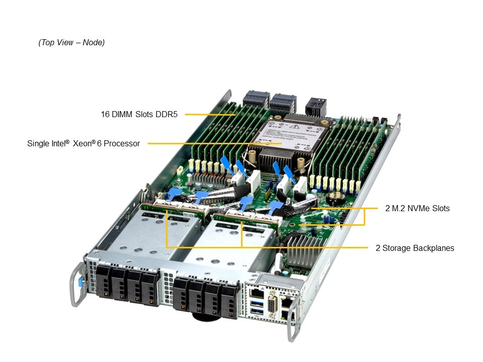 Supermicro SYS-212GT-HNF — top view