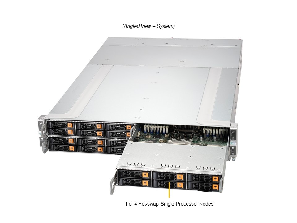 Supermicro SYS-212GT-HNR — angle view