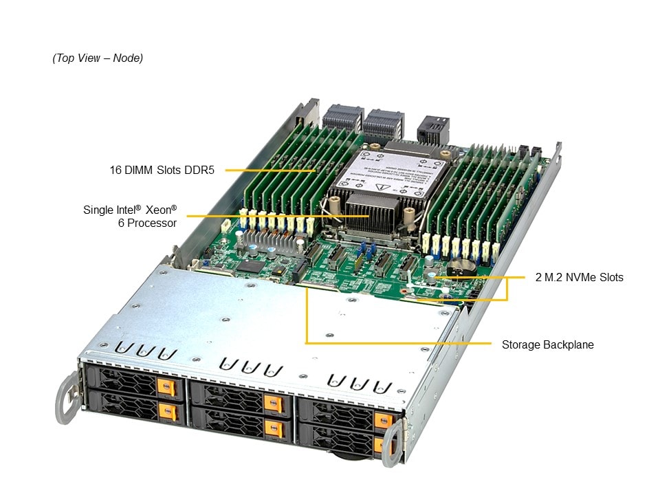 Supermicro SYS-212GT-HNR — top view
