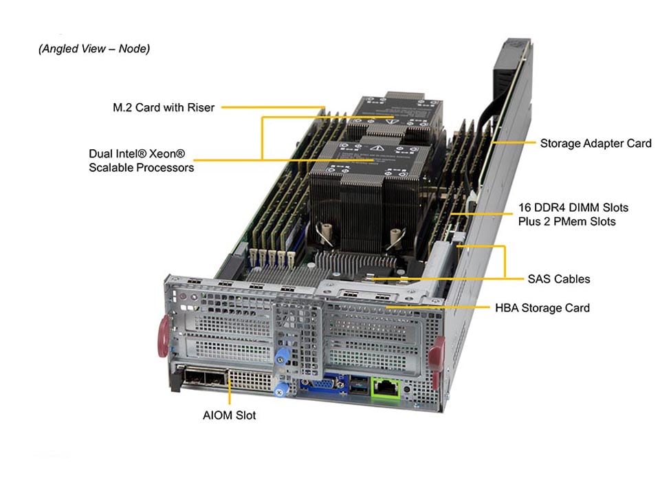Supermicro SYS-220BT-DNC8R — top view
