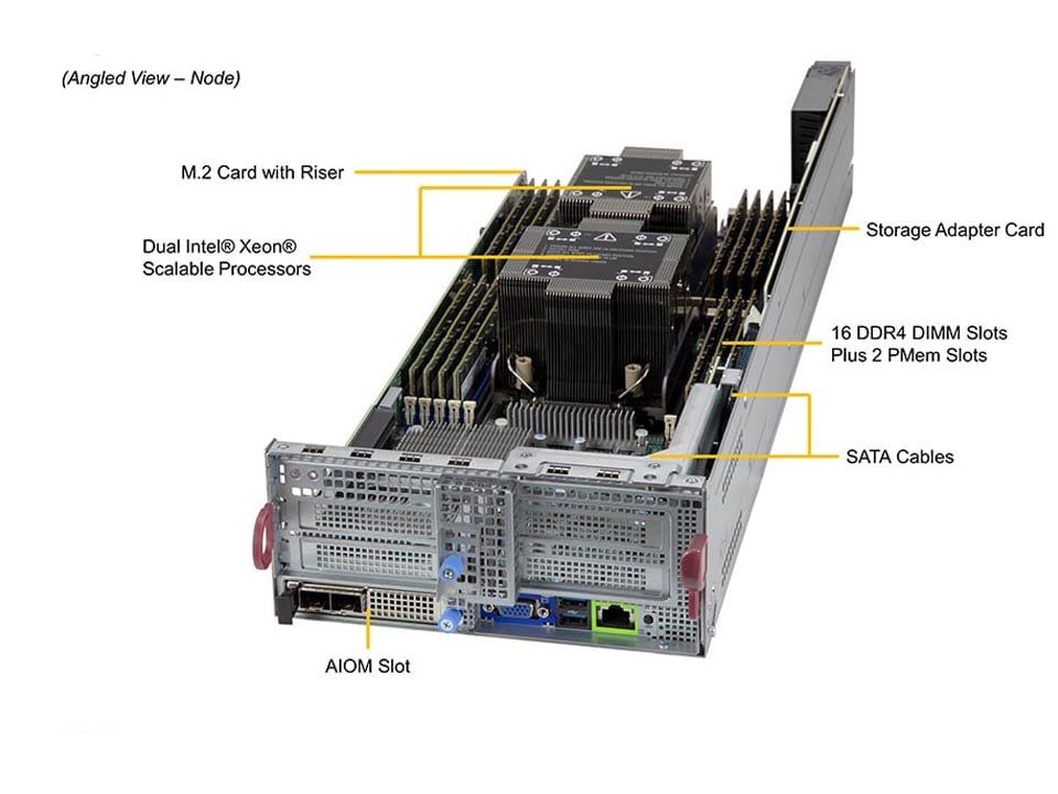 Supermicro SYS-220BT-DNTR — top view