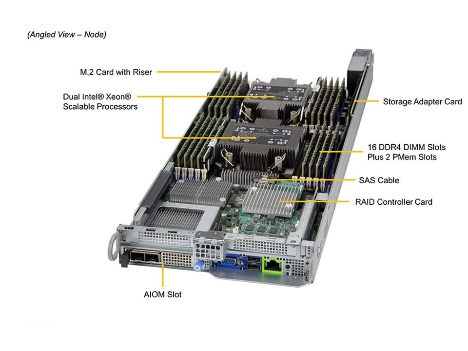 Supermicro SYS-220BT-HNC9R — top view