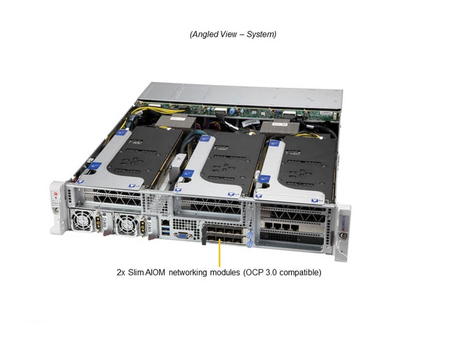 Supermicro SYS-220HE-FTNRD — angle view