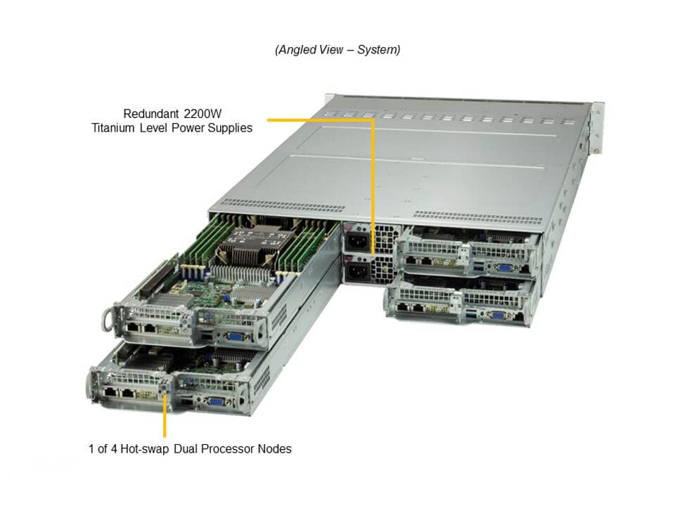 Supermicro SYS-220TP-HC9TR — angle view
