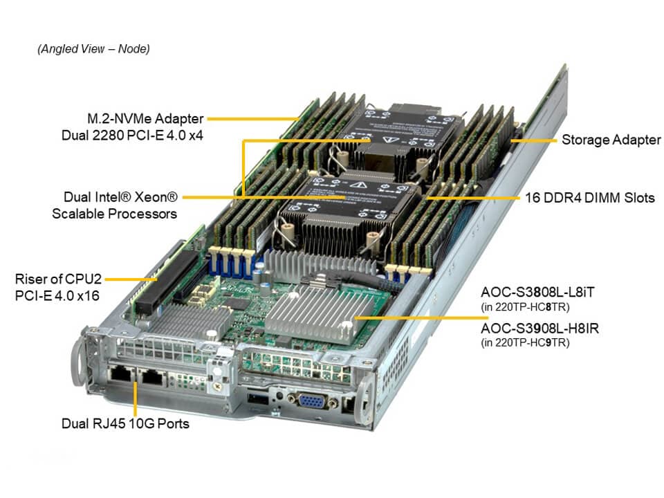 Supermicro SYS-220TP-HC9TR — top view