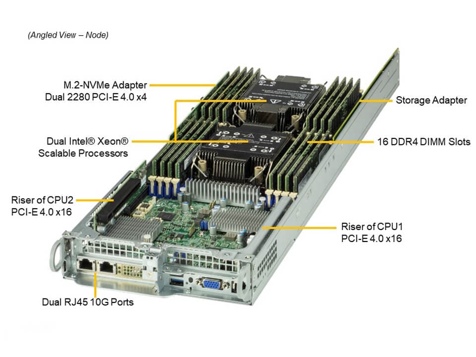 Supermicro SYS-220TP-HTTR — top view