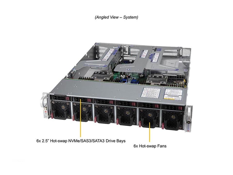 Supermicro SYS-220U-MTNR — angle view