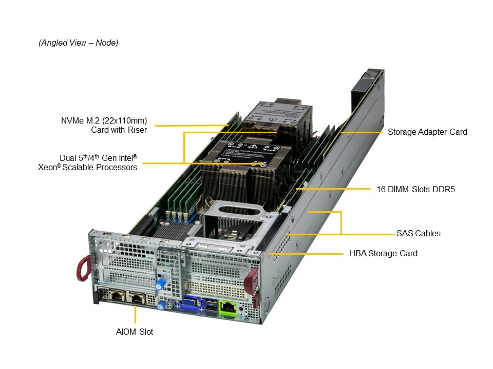 Supermicro SYS-221BT-DNC8R — top view