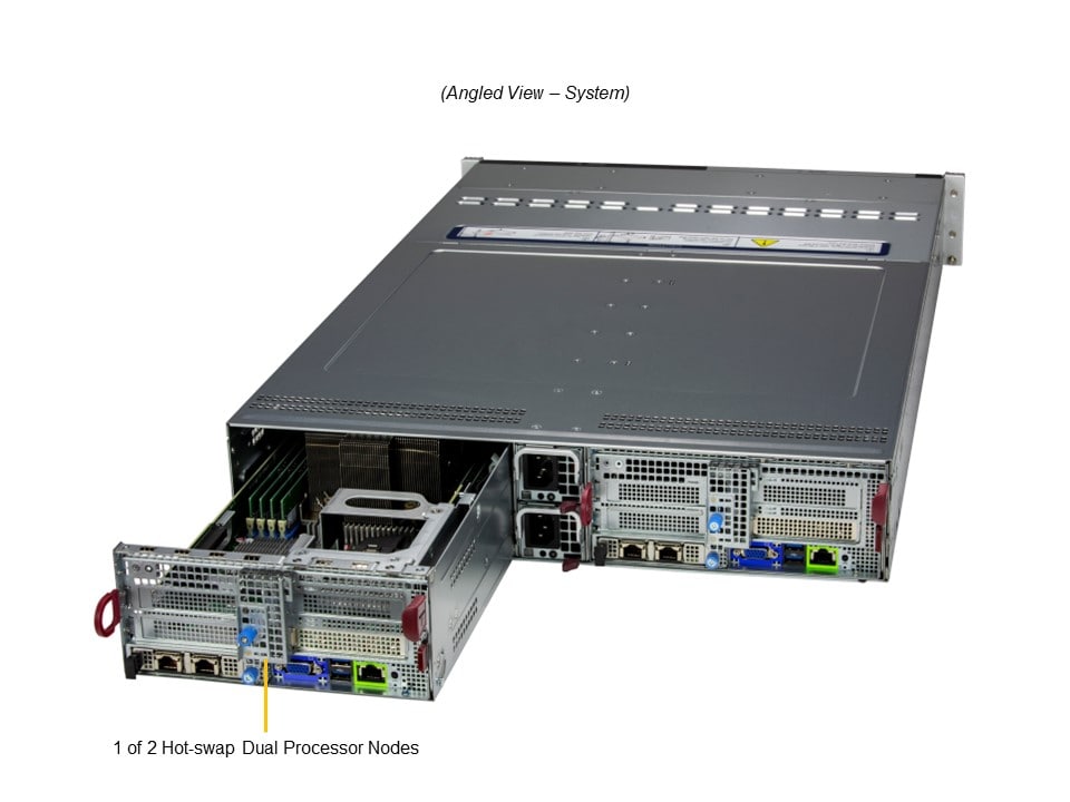 Supermicro SYS-221BT-DNTR — angle view