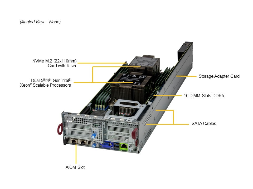Supermicro SYS-221BT-DNTR — top view