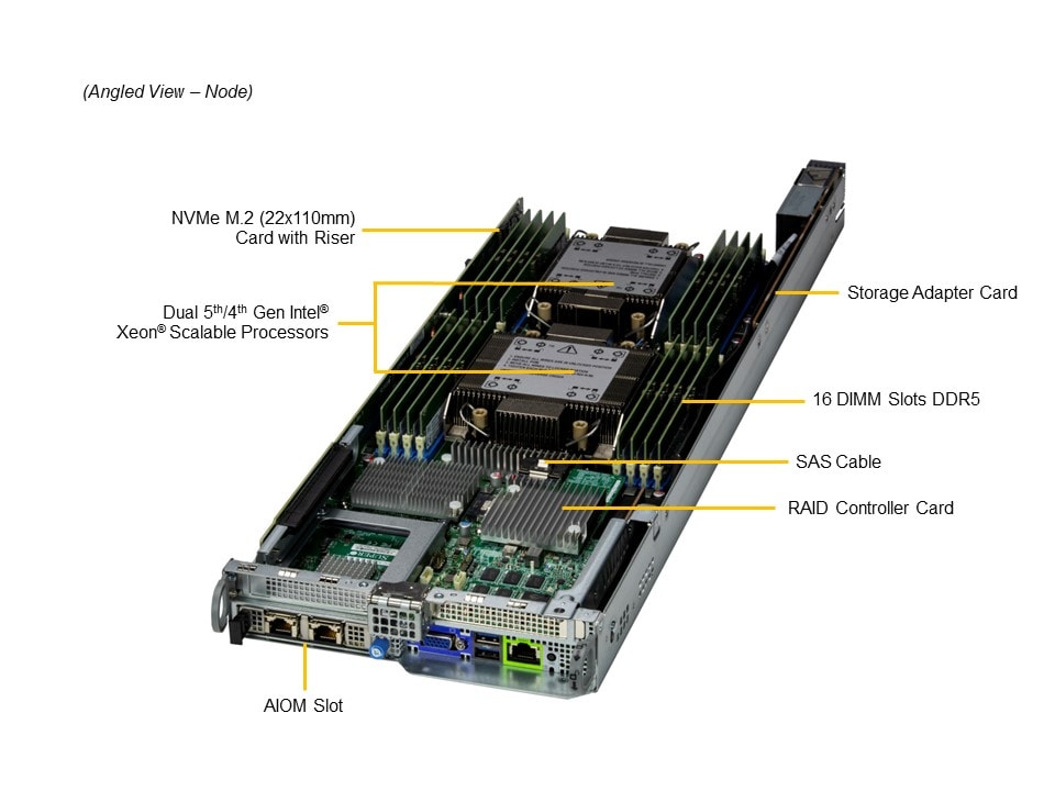 Supermicro SYS-221BT-HNC9R — top view
