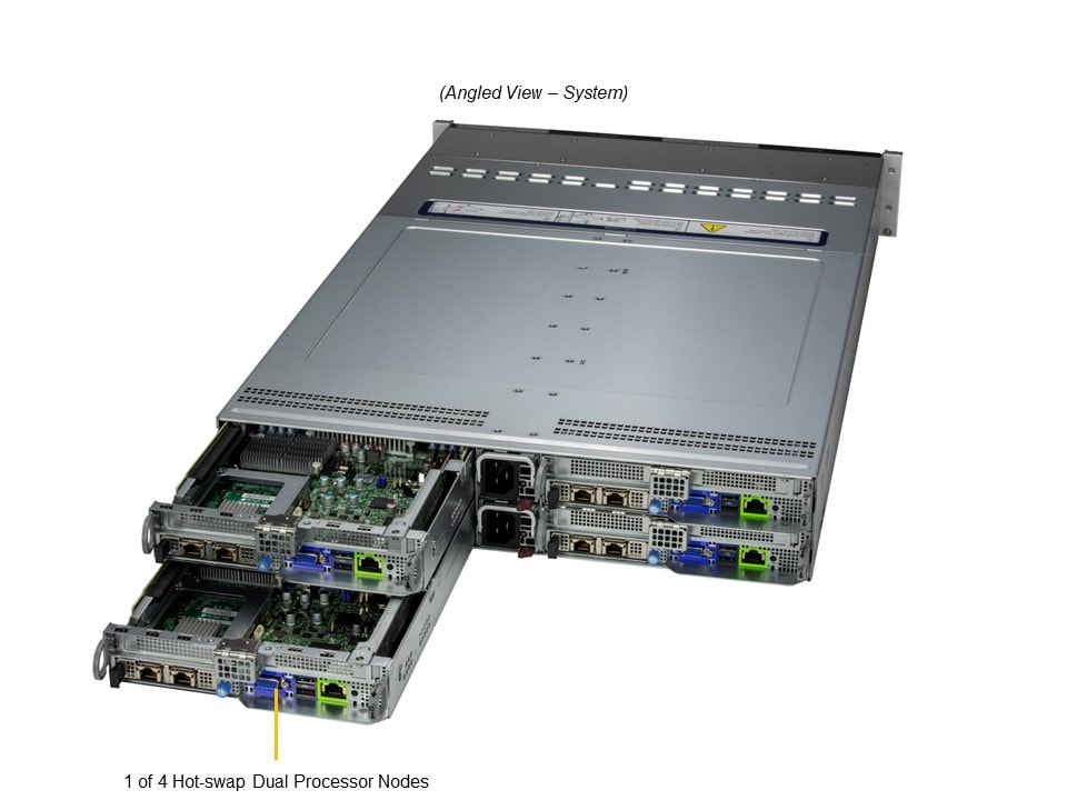 Supermicro SYS-221BT-HNR — angle view