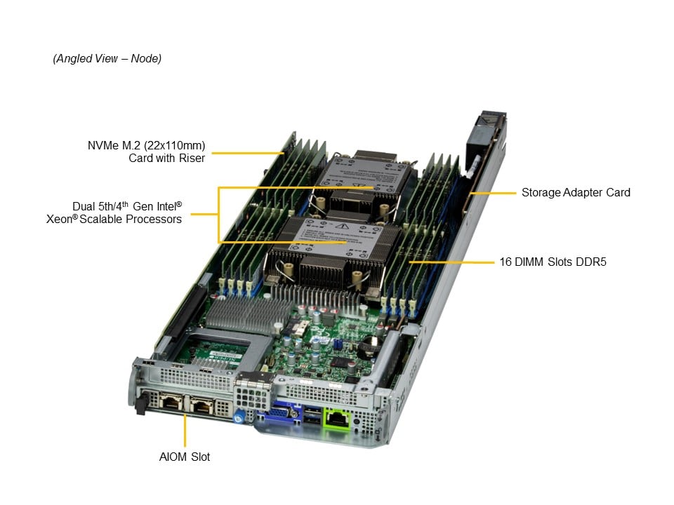 Supermicro SYS-221BT-HNR — top view