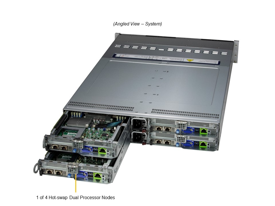 Supermicro SYS-221BT-HNTR — angle view
