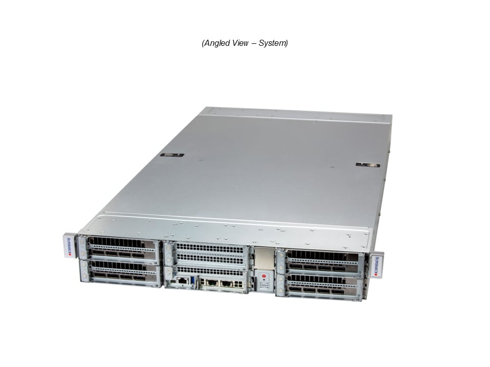 Supermicro SYS-221GE-FNR2 — angle view