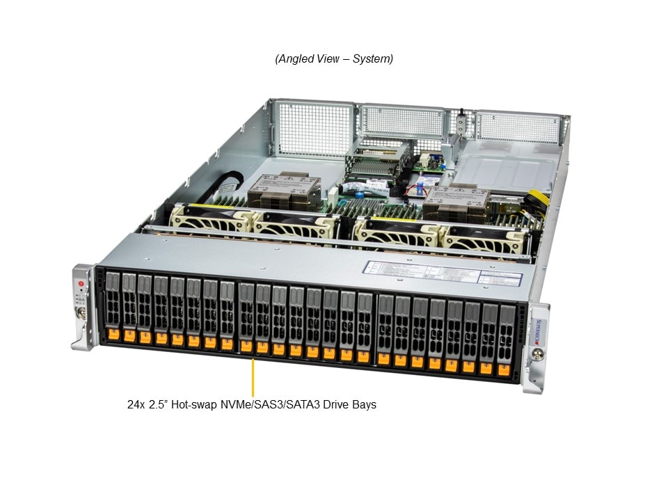 Supermicro SYS-221H-TN24R — angle view