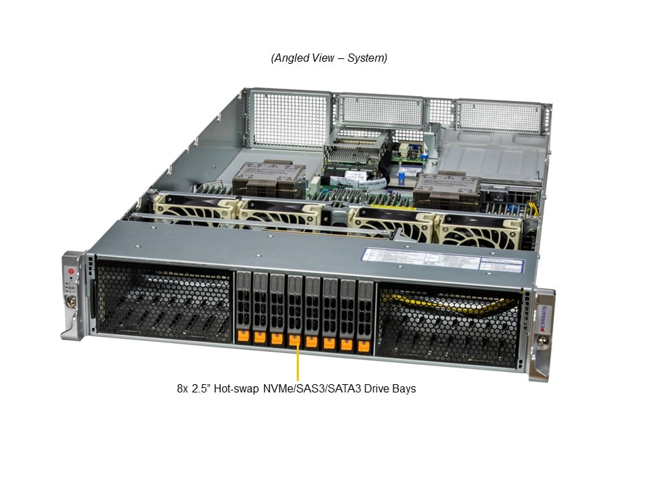 Supermicro SYS-221H-TNR — angle view