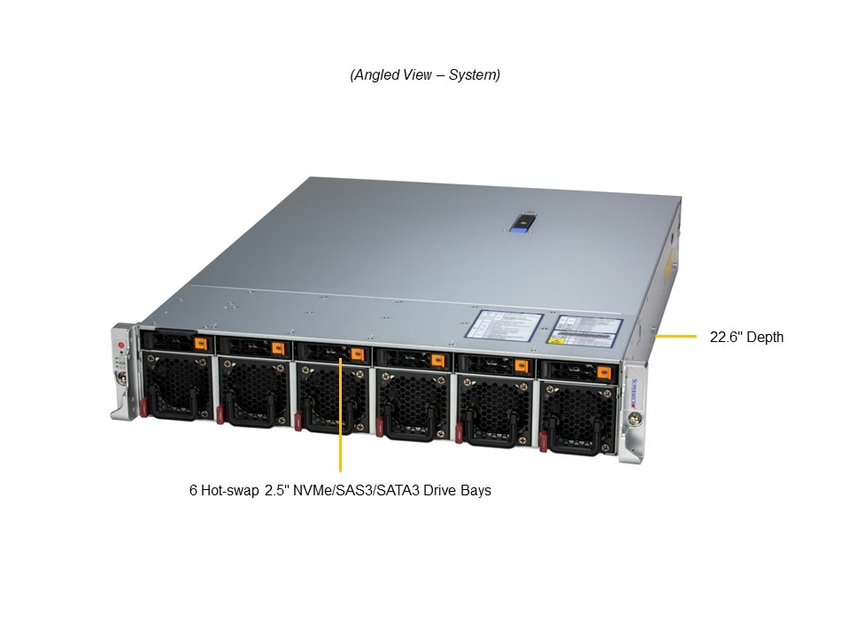 Supermicro SYS-221HE-TNR — angle view