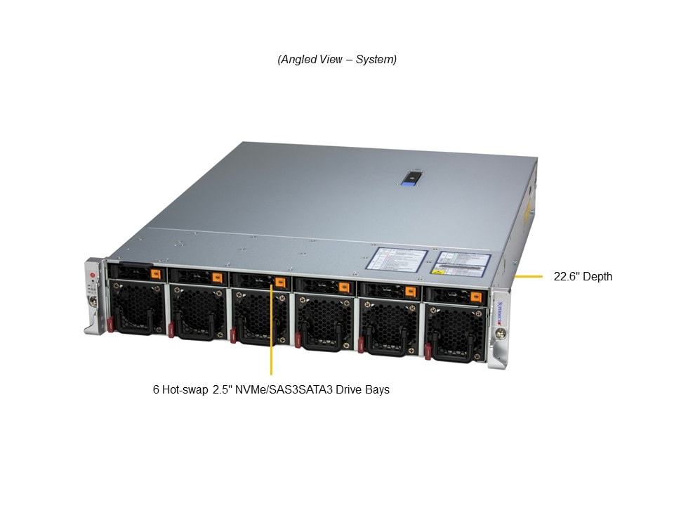 Supermicro SYS-221HE-TNRD — angle view