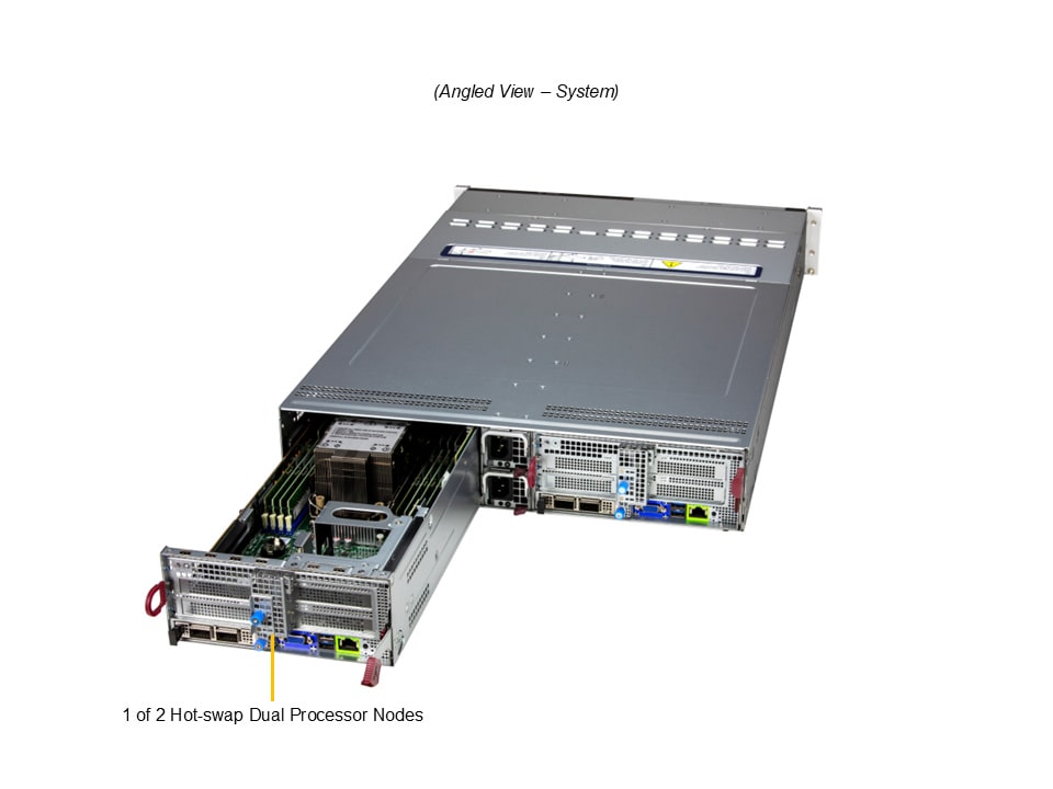 Supermicro SYS-222BT-DNR — angle view