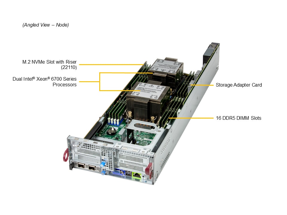 Supermicro SYS-222BT-DNR — top view