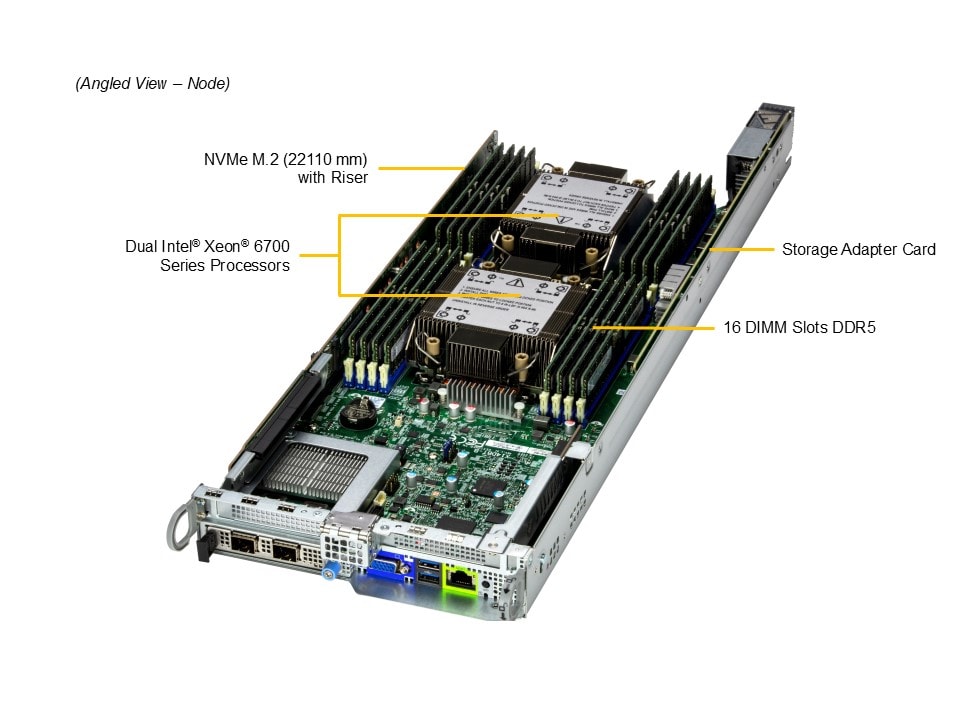 Supermicro SYS-222BT-HER — top view