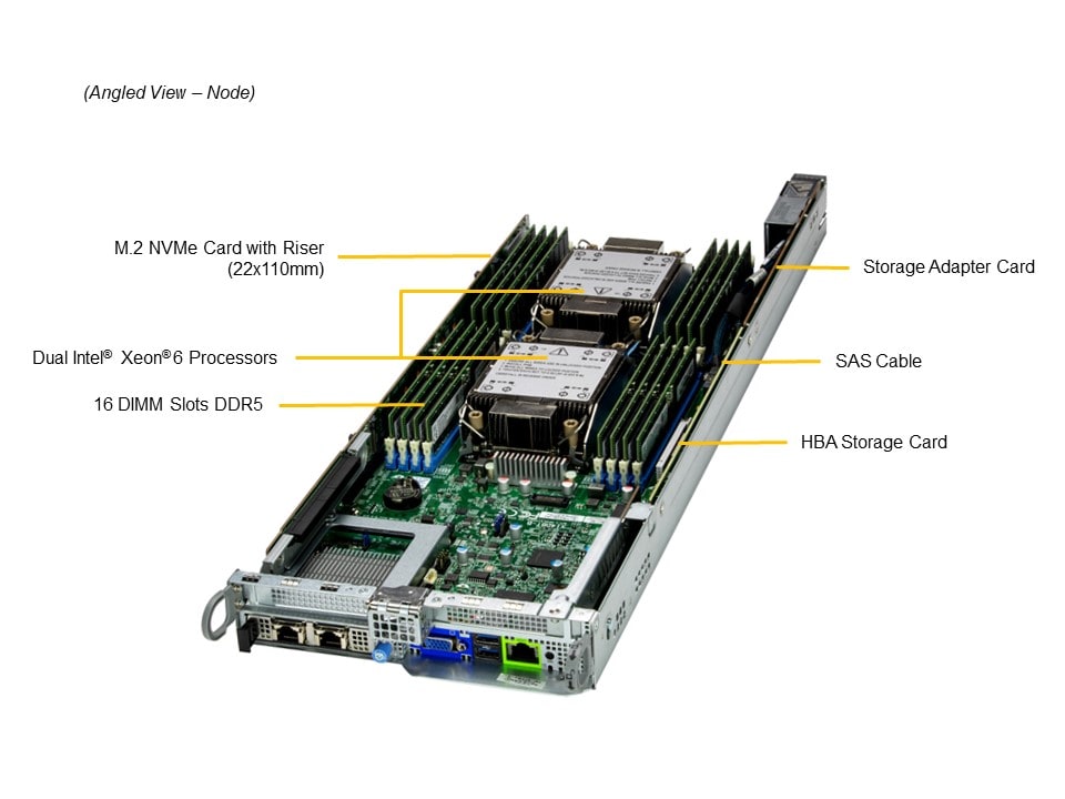 Supermicro SYS-222BT-HNC8R — top view