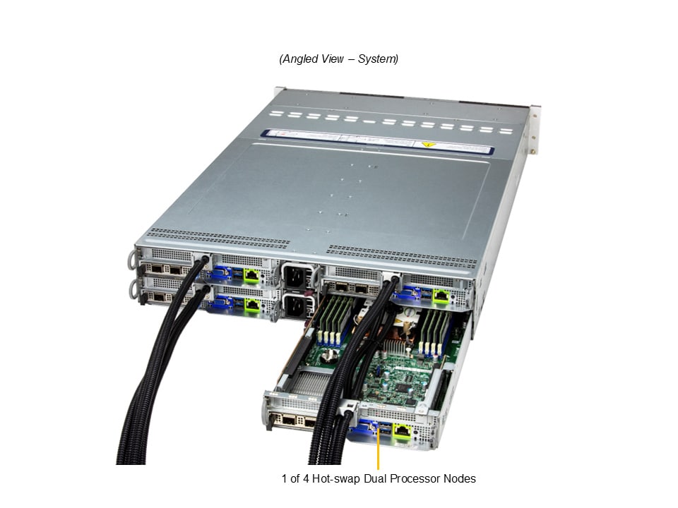 Supermicro SYS-222BT-HNR-LCC — angle view