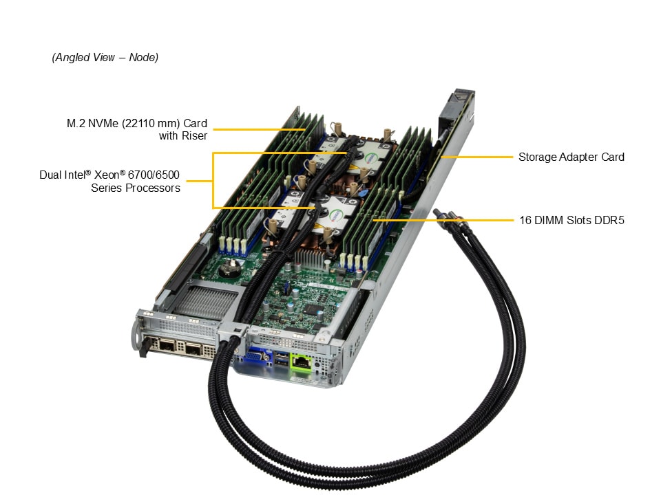 Supermicro SYS-222BT-HNR-LCC — top view