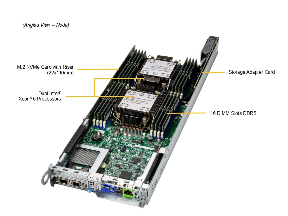 Supermicro SYS-222BT-HNR — top view