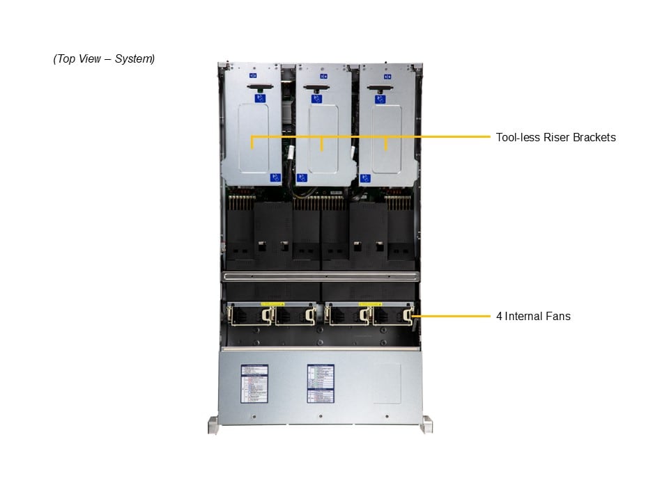 Supermicro SYS-222C-TN — top view