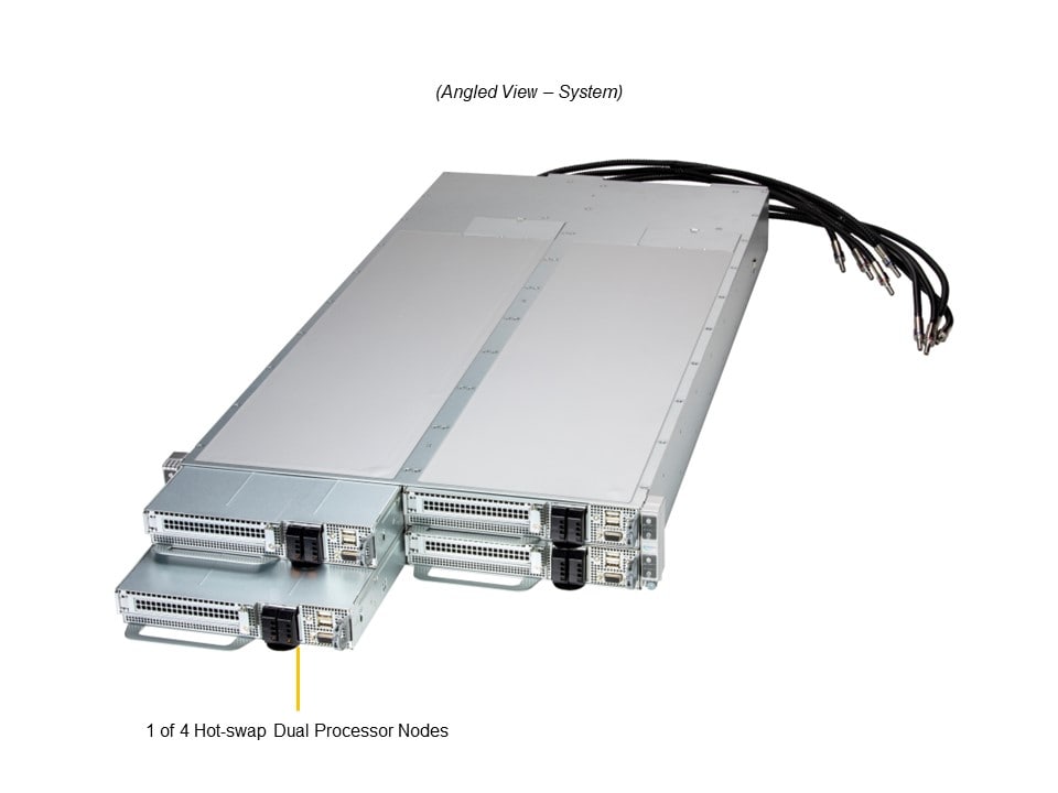 Supermicro SYS-222FT-HEA-LCC — angle view