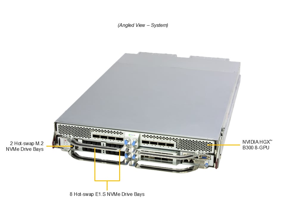 Supermicro SYS-222GS-NB3OT-ALC — angle view