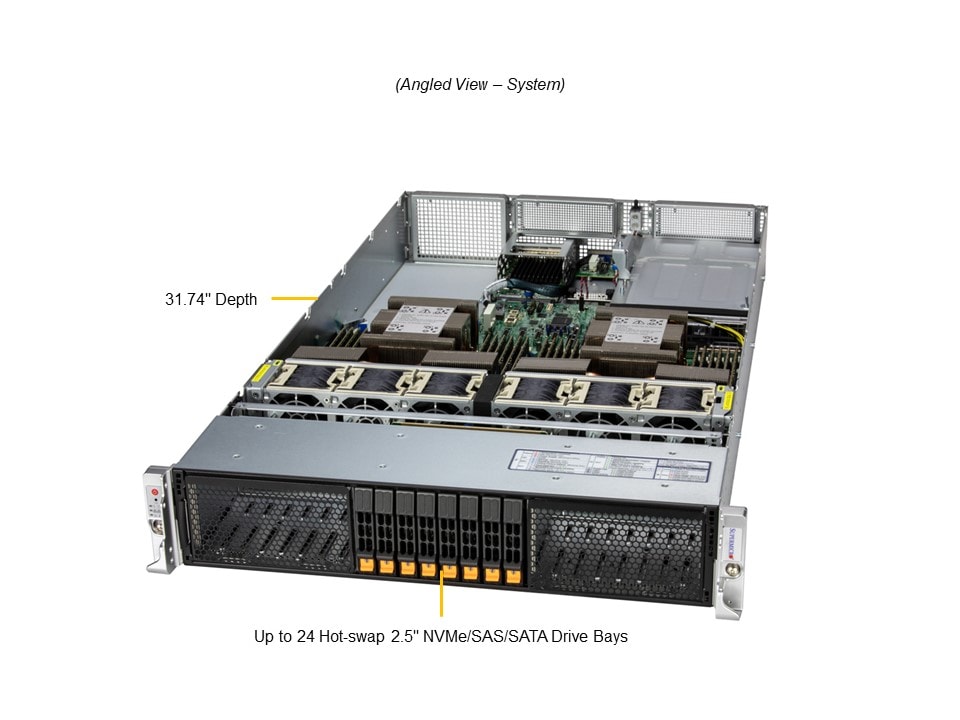 Supermicro SYS-222HA-TN — angle view