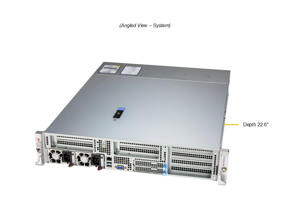 Supermicro SYS-222HE-FTN — angle view