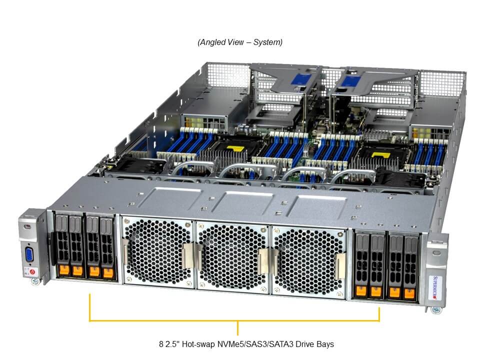 Supermicro SYS-241H-TNRTTP — angle view