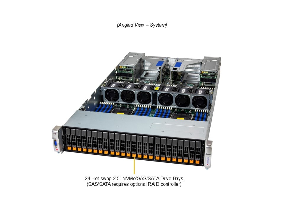 Supermicro SYS-242B-NR — angle view